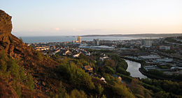 Pemandangan Swansea dari Bukit Kilvey