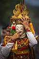 Danse Telek, forme de danse Topeng pratiquée depuis 1935 dans le village de Jumpai, Klungkung, Klungkung (id),Bali, Indonésie. Avril 2019.