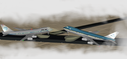 הדמיית מחשב של התנגשות המטוסים באסון טנריפה