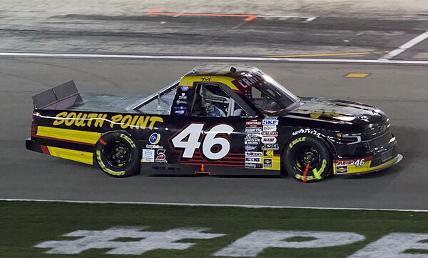 Moffitt's No. 46 truck at Las Vegas Motor Speedway in 2024.