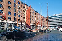 Thames sailing barges at St Katherine Docks Thames barges at St Katherine Docks.jpg