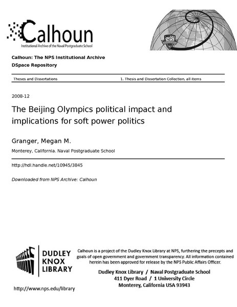 File:The Beijing Olympics political impact and implications for soft power politics (IA thebeijingolympi109453845).pdf