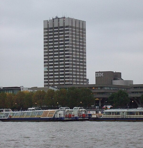 The London Studios, seen from across the River Thames