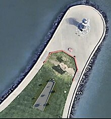 Placement of The Puzzle Girl within the Lighthouse Park on Roosevelt Island The Puzzle Girl placement.jpg