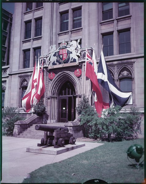 File:The Whitney Block at Queen's Park decorated for the Coronation of Queen Elizabeth II (I0005521).tif