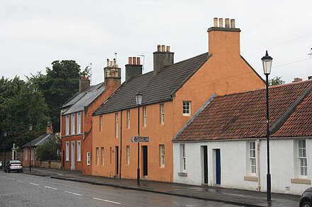 Typical 18th-century houses at the east end of Inveresk village