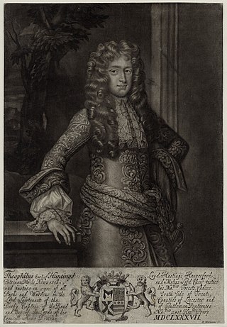 <span class="mw-page-title-main">Theophilus Hastings, 7th Earl of Huntingdon</span> English politician and Jacobite