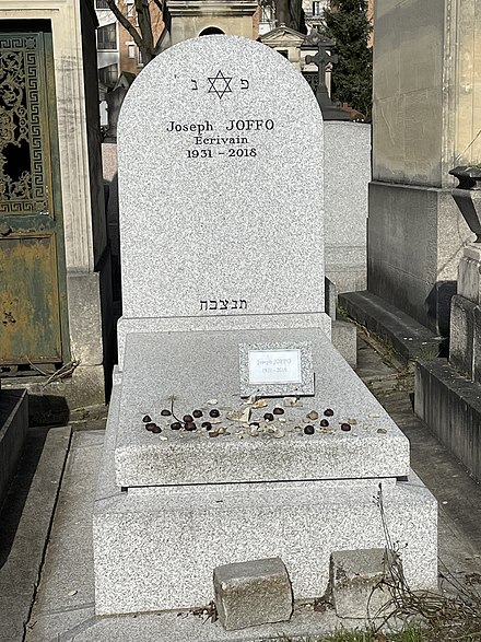 Tombe de Joseph Joffo au cimetière du Père-Lachaise.