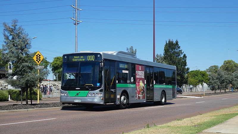 File:Transperth Volvo B7RLE (Volgren CR228L Futurebus) TP1688 @ Sevenoaks Street,Cannington.jpg