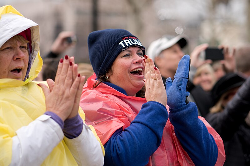 File:Trump supporters at the Inauguration Ceremony (32388615916).jpg