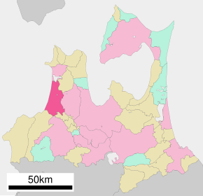 Poziția localității Tsugaru, Aomori