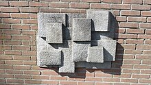 Plastiek op muur (augustus 2019)