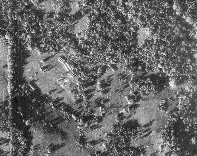 U-2 image of Soviet nuclear missiles in Cuba.