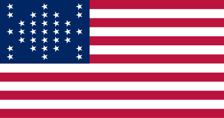 Fail:US 33 Star Fort Sumter Flag.svg