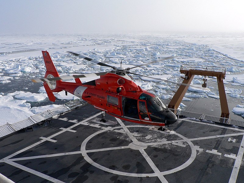 File:US Navy 050824-N-8108S-001 A U.S. Coast Guard HH-65 Dolphin helicopter prepares to depart the Coast Guard cutter USCGC Healy (WAGB 20) to fly members of a science party to a remote ice floe.jpg