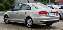 VW Jetta 1.6 TDI Highline (VI) - Heckansicht, 25. August 2013, Dusseldorf.jpg