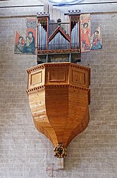 Orgel der Basilique de Valère in Sion (Schweiz) aus spätgotischer Zeit, um 1435