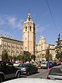 Catedral, Miguelete y plaza de la Reina.