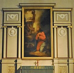 " Jesus i Getsemane "målad 1816 av J. G.Sandberg
