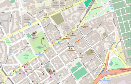 OpenStreetMap of Via dei Volsci and Via Tiburtina Via Tiburtina and Via dei Volsci, Rome.png