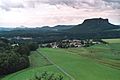 Aussicht vom Rauenstein (Berggaststätte) in Richtung Osten