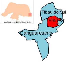 Vila Flor met omliggende gemeenten