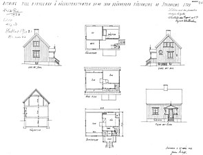 Villa Bensvarven 1923, ritningar.
