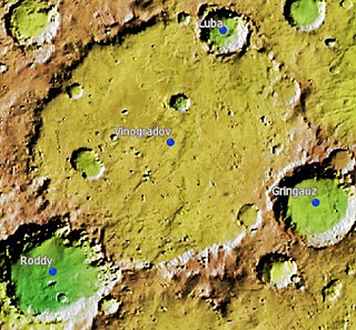 <span class="mw-page-title-main">Vinogradov (crater)</span> Martian crater