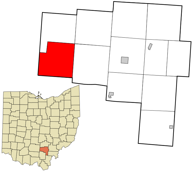 File:Vinton County Ohio incorporated and unincorporated areas Harrison Township highlighted.svg