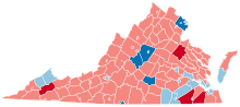 County Flips:
Democratic
Hold
Gain from Republican
Republican
Hold
Gain from Democratic Virginia County Flips 2004.svg