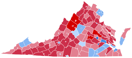 Virginia Presidential Election Results 2004.svg