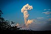 Ash plume from Volcan de Colima in 2016