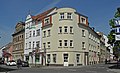 Apartment house in a corner