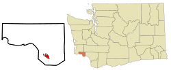 East Cathlamet, Washington'un Konumu