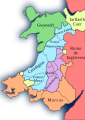 Wales after the Treaty of Montgomery 1267-es.svg