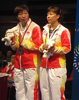 Wang Xiaoli Chinese badminton player
