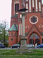 Prussian war memorial to the fallen of the wars of 1864 and 1871 before the Christophorus-Church