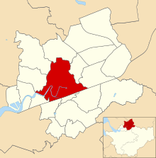 Warrington unparished area in Warrington district