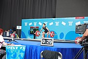 Deutsch: Gewichtheben bei den Olympischen Jugendspielen 2018; Tag 1, 7. Oktober 2018; Jungen 56 kg English: Weightlifting at the 2018 Summer Youth Olympics at 7 October 2018 – Boys' 56 kg