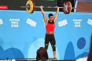 Deutsch: Gewichtheben bei den Olympischen Jugendspielen 2018; Tag 2, 10. Oktober 2018; Jungen 62 kg English: Weightlifting at the 2018 Summer Youth Olympics at 8 October 2018 – Boys' 62 kg