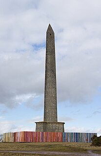 Wellington Monument, Somerset Triangular obelisk on a point of the Blackdown Hills