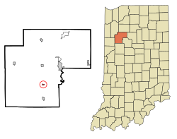 Location in the state of Indiana