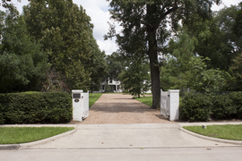 The front gate as visible from the street