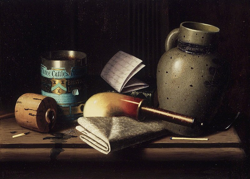 File:William Michael Harnett (American, 1848-1892). Still Life with Three Castles Tobacco, 1880.jpg