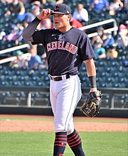 Game Used Jersey - Yu Chang #2 - 10/2/2021 Cleveland Indians @ Texas  Rangers