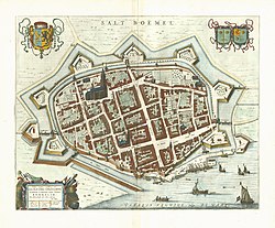 Zaltbommel, Karte von 1649