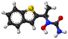 Zileuton bola-dan-stick model.png