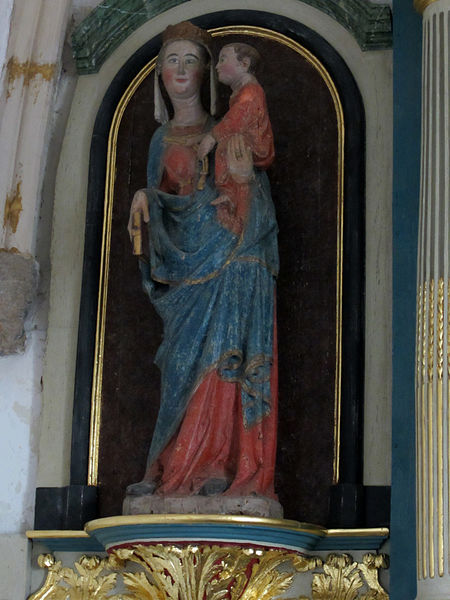 File:Église Notre-Dame de Bréville-sur-Mer - Statue de la Vierge à l'enfant.JPG