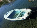 English: Sunken rawboat Deutsch: Versunkenes Ruderboot