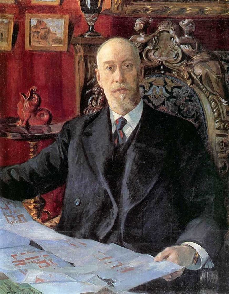 Портрет работы художника Б. М. Кустодиева, 1913 год[~ 1]